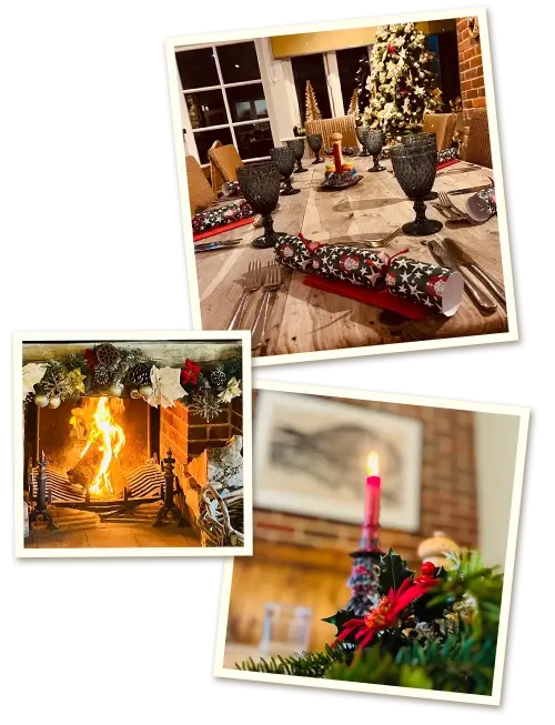 selection of images from a christmas at The Dolphin Inn, Thorpeness